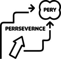 growth mindset and progress and perseverance vector