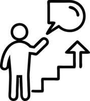 growth mindset and progress and perspective vector