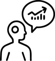 growth mindset and potential and reflection vector