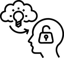 growth mindset and potential and innovation vector