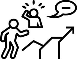 growth mindset and progress and challenges vector