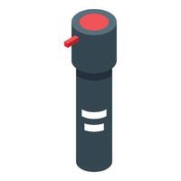 Microphone recording audio with red button and white stripes vector