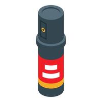 Pepper spray in isometric view for self defense and security vector