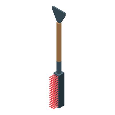 Cleaning tool combining scraper and brush for efficient surface treatment