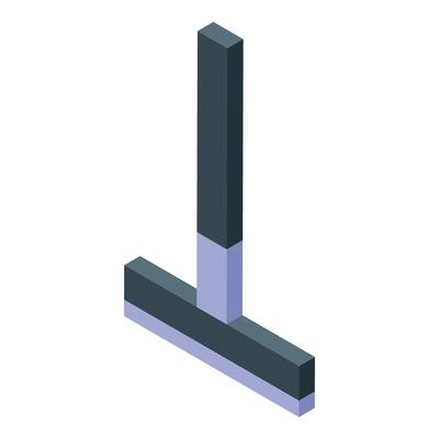 Cleaning service tool, isometric window squeegee for professional cleaning