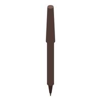 Brown pen standing upright, isometric projection on white background vector