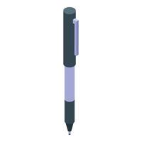 Isometric pen for writing and drawing projects vector