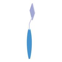 Palette knife isometric projection painting tool for artists and hobbyists vector