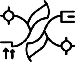 Executive reviews tech mesh hues swirl chest loosens subtle pulses link fragments stable structure emerges vector
