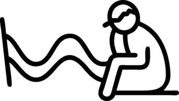 Evaluator inspects metric curve pastel arcs wave chest relaxes mild whisper aligns fragments stable harmony arises vector