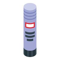 Purple glue stick standing upright with blank label for customization vector