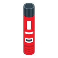Red glue stick for fixing and sticking different materials together vector