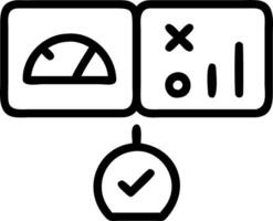 evaluation dashboard design vector
