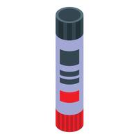 Glue stick standing on white background isometric view vector