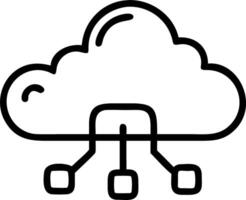 ERP on cloud and system and deployment vector