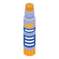 Glue stick standing on white background in isometric view vector