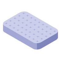 Orthopedic mattress for comfortable sleeping providing support and rest vector
