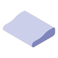 Ergonomic pillow promoting proper spinal alignment during sleep vector