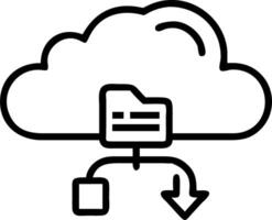 ERP on cloud and software and accessibility vector