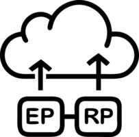 ERP on cloud and platform and performance vector