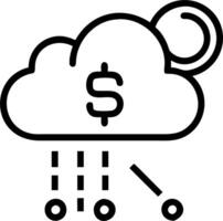 ERP on cloud and platform and cost effectiveness vector