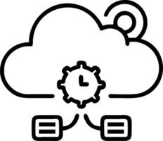 ERP on cloud and management and customization vector