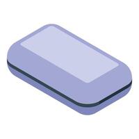 Soap bar creating gentle lather for cleansing and hygiene vector