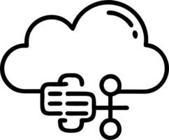 ERP on cloud and management and deployment vector