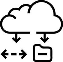 ERP on cloud and enterprise and deployment vector