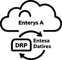 ERP on cloud and enterprise and accessibility vector