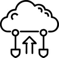 ERP on cloud and enterprise and scalability vector