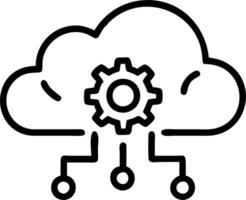 ERP on cloud and business and customization vector