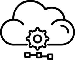 ERP on cloud and business and efficiency vector