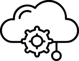 ERP on cloud and automation and customization vector