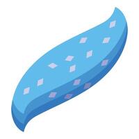 Orthopedic memory foam ergonomic pillow improving sleep quality vector