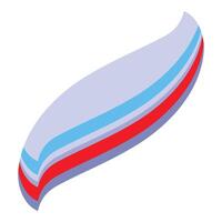 Abstract wavy stripes creating a dynamic visual design element vector