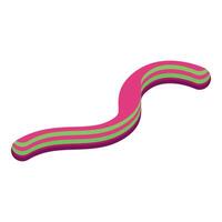 Wavy striped shape creating a dynamic visual flow vector