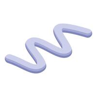 3d wavy line creating abstract and modern design element vector