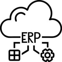 ERP migration and platform and customization vector