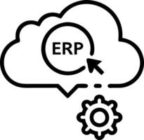 ERP migration and integration and planning vector