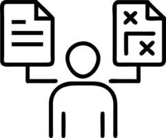 Entrepreneur in tidy office evaluates interfaces comparing tax software for businesses aiming for efficiency and accuracy vector