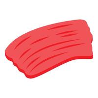 Fresh red meat fillet representing healthy eating and protein source vector