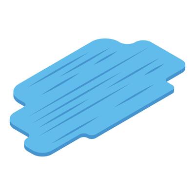 Blue orthopedic insole correcting posture and providing comfort