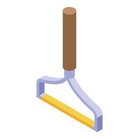 Clothes brush with wooden handle for removing lint and fuzz vector