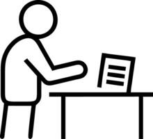 Digital vendor in empty loft calibrates fees mastering VAT for digital services ensuring seamless e product compliance vector