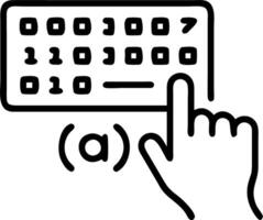 digital literacy coding basics vector
