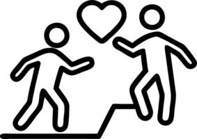 couple goal setting vector
