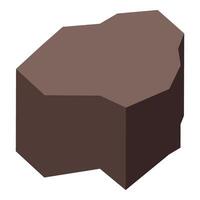 Brown rock formation, exploring geology and nature's architecture vector