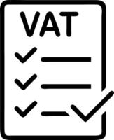 Auditor in crisp workspace checks boxes on VAT compliance checklist 2026 ensuring updated protocols for a stable future cycle vector
