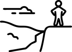 At empty ridge explorer faces fantastic frontiers blending adventure wonder framing rare scenes unseen paths unfold in distant haze vector